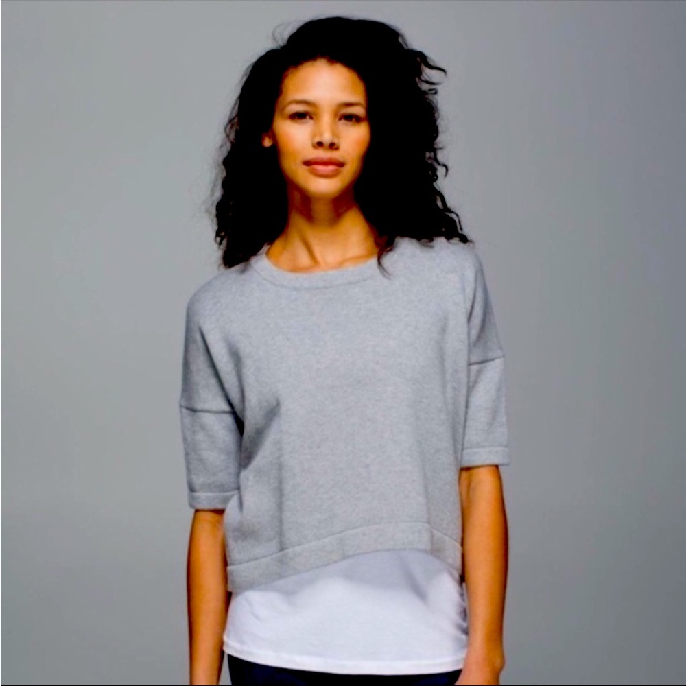 Lululemon 🆕 Bhakti Reality Short Sleeve Sweater